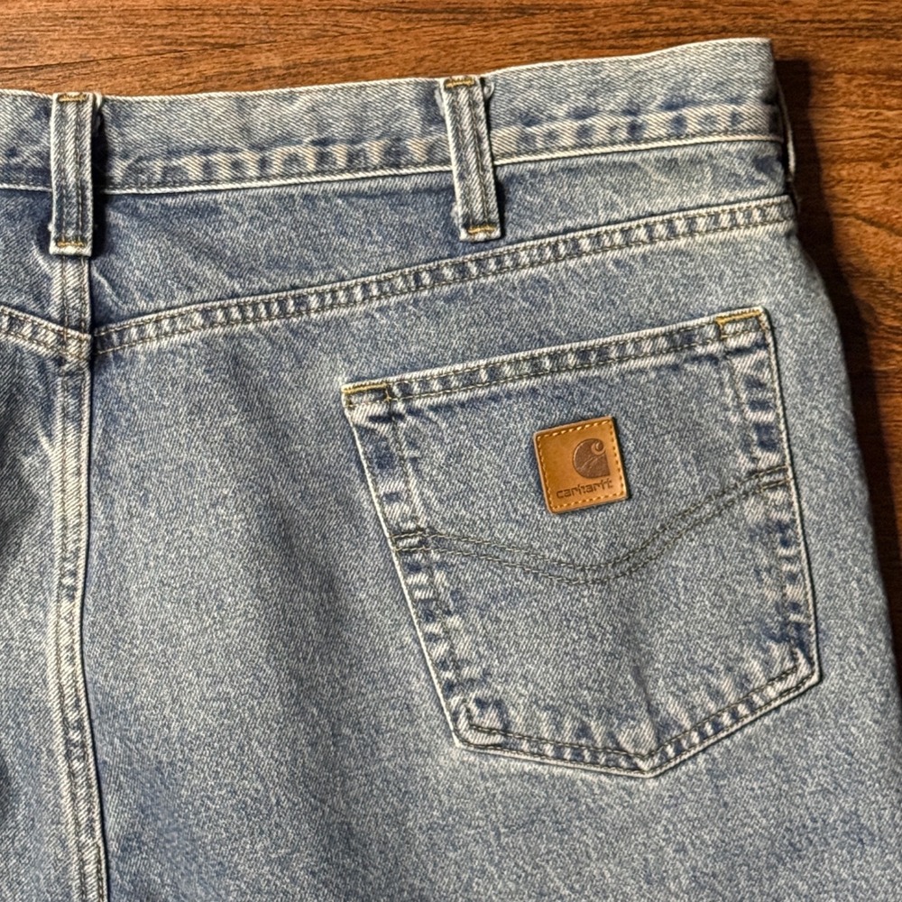 Carhartt B460 DPS Jeans Mens 42x32 Relaxed Fit Straight Leg Deepstone Denim